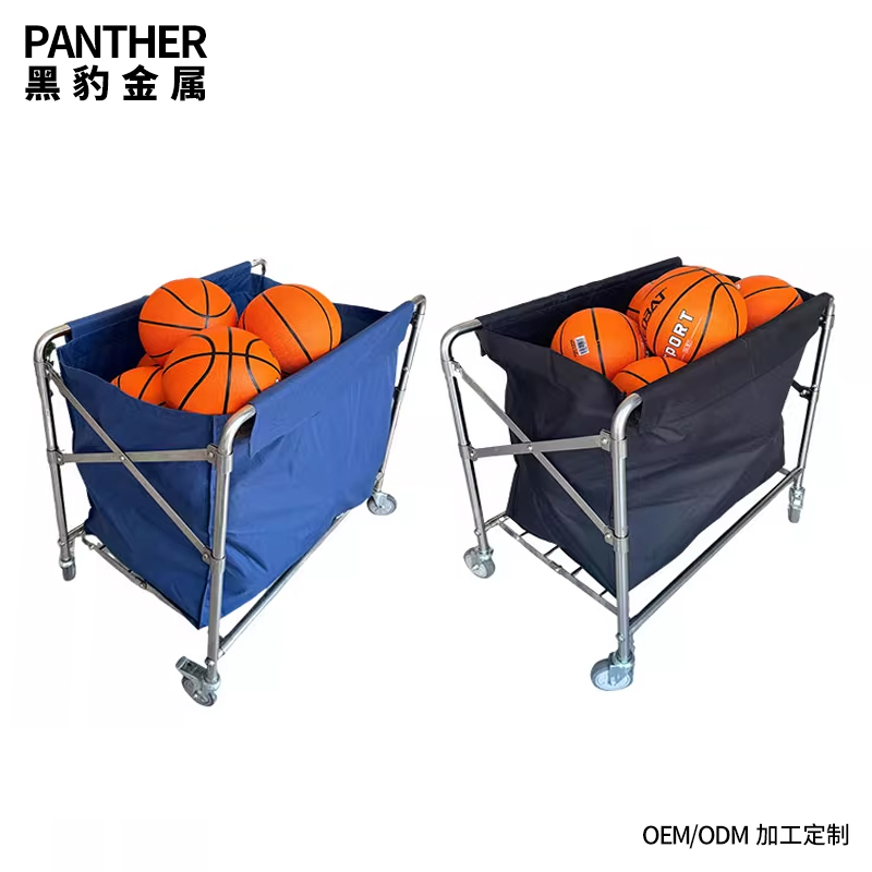 可折叠不锈钢便携收纳球车